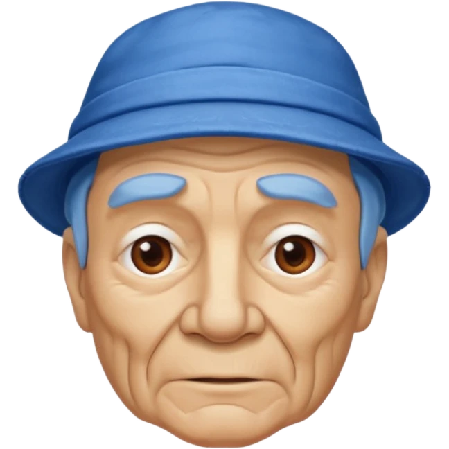 old man with blue hat emoji