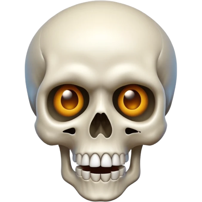 Skull emoji combined with shocked face emoji