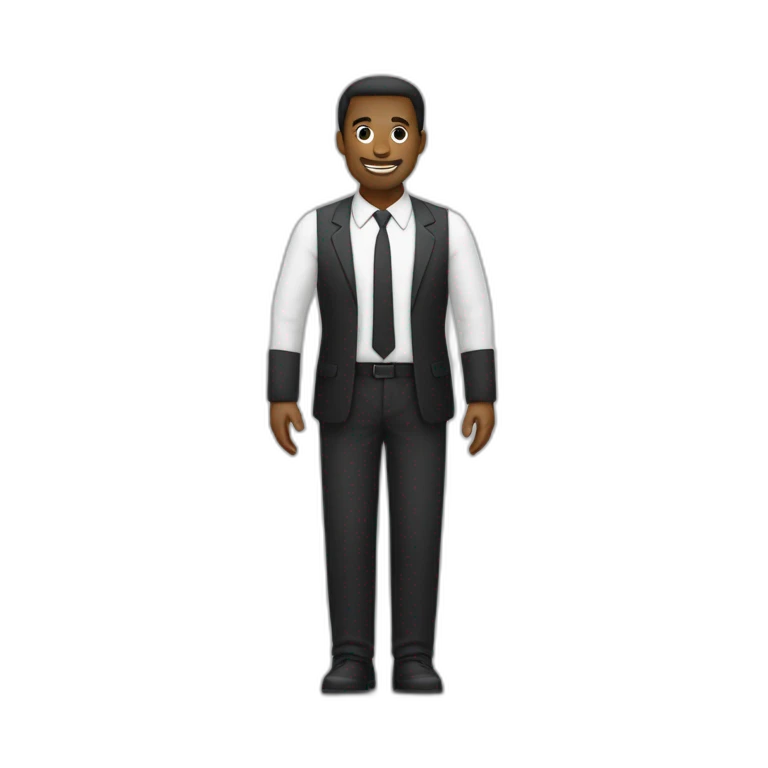Un homme noir et un homme blanc qui ce serre la main emoji