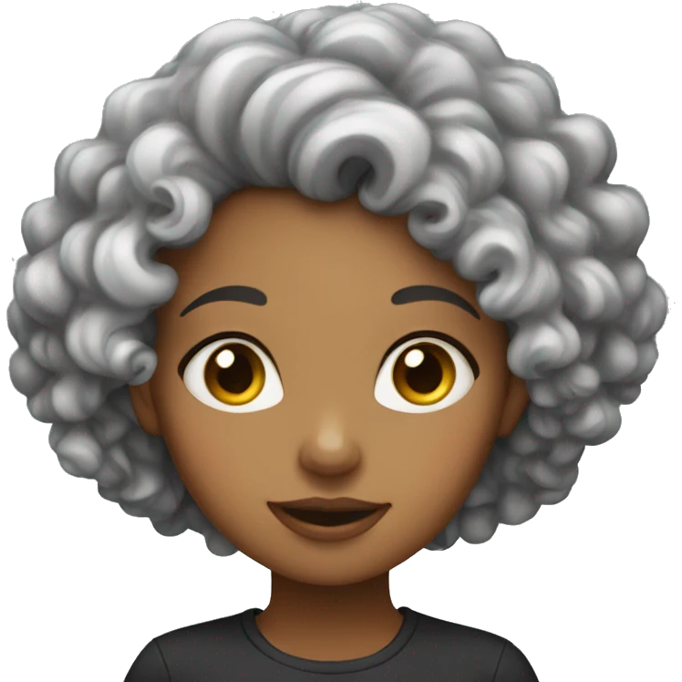 Curly girl  emoji