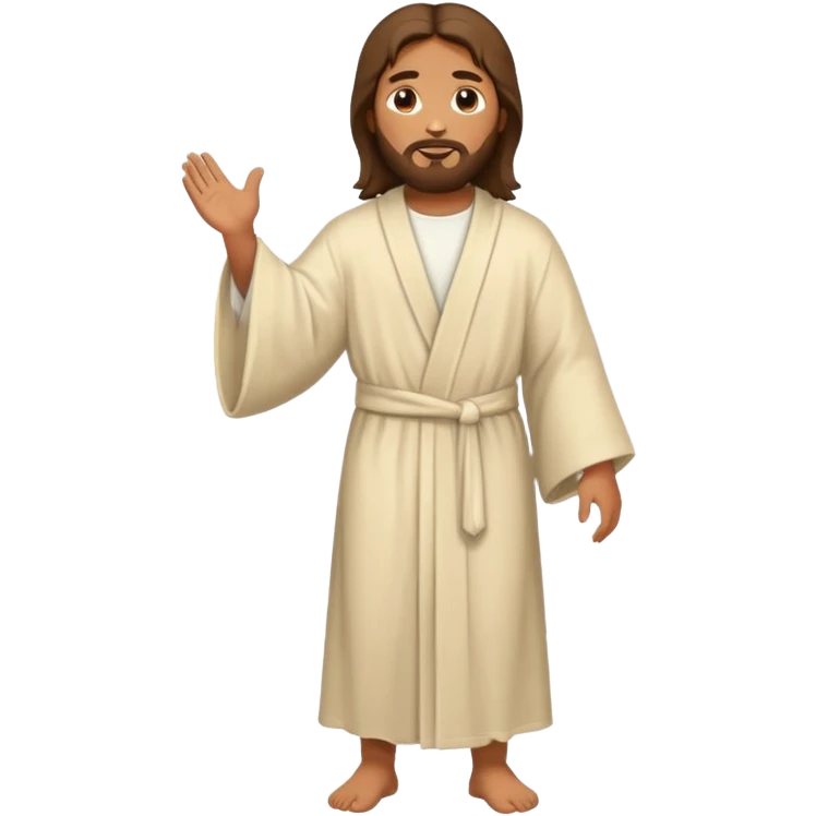 Jesus walking emoji