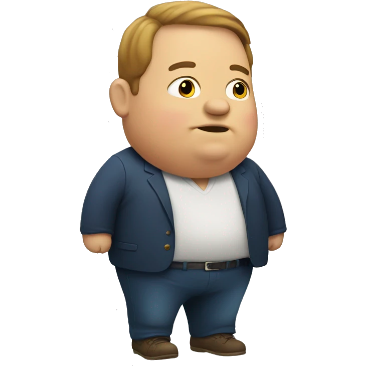 fat guy emoji