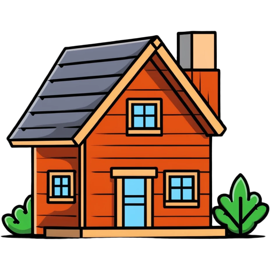 small log house emoji