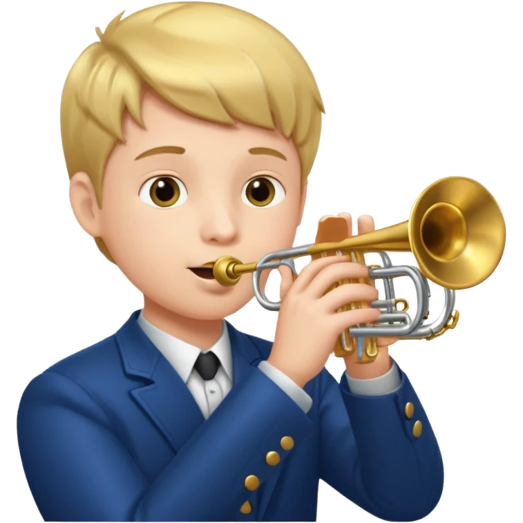 Boy playing trumpet emoji