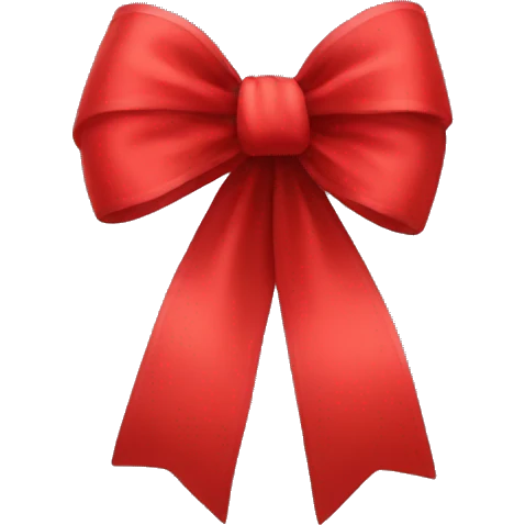 Big red bow  emoji