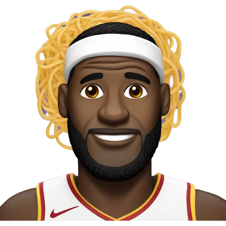 LeBron with spaghetti  emoji