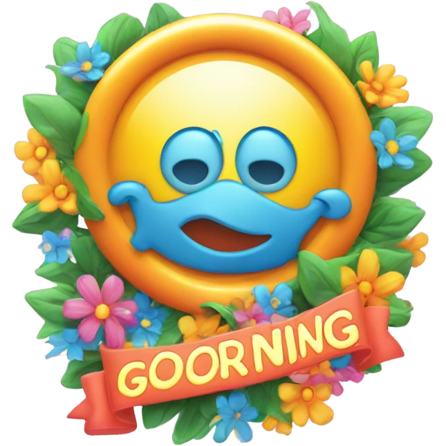 Good Morning sign  emoji