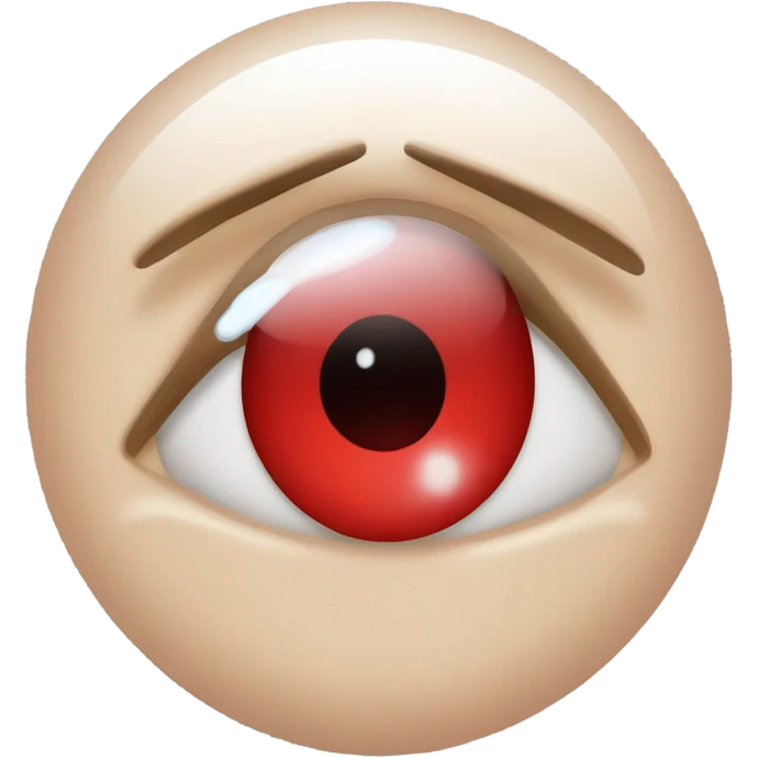 Eyes red with salt  emoji