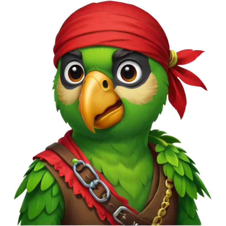 pirate and parrot emoji