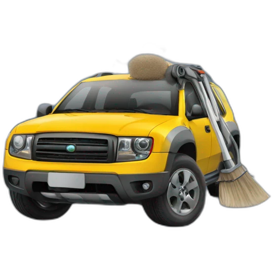 renult Duster in mountains emoji
