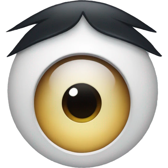 single eye with multiple eyebrows emoji