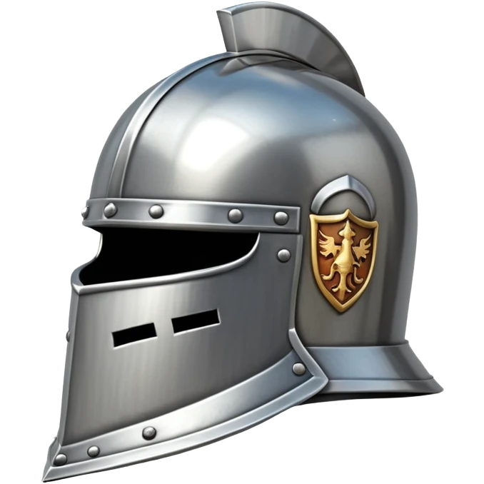 medieval knight helmet with visor emoji