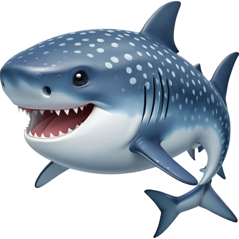 Whale shark no teeth emoji