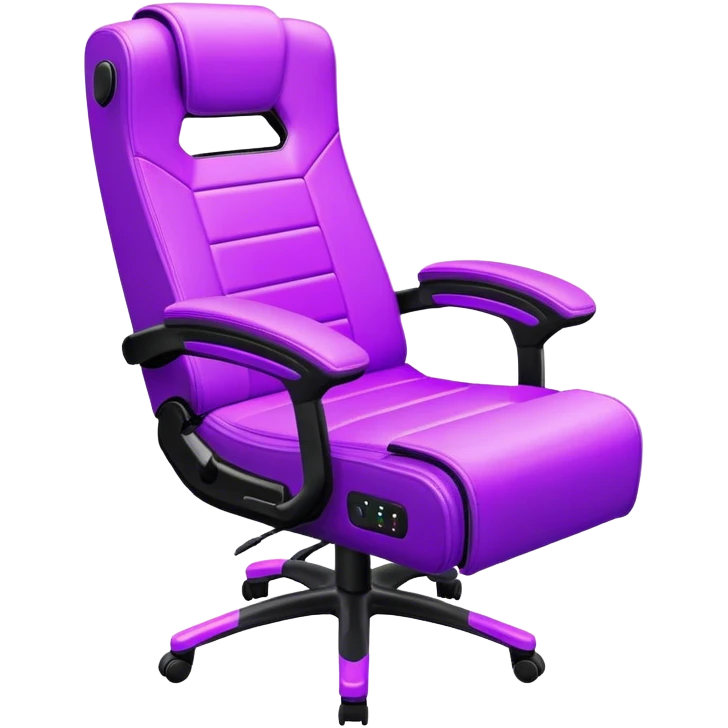 neon Purple gaming chair emoji