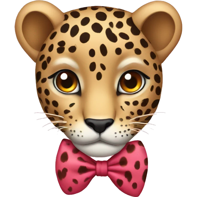 Leopard with bow  emoji