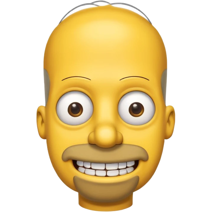 Homer Simpson with big eyes emoji