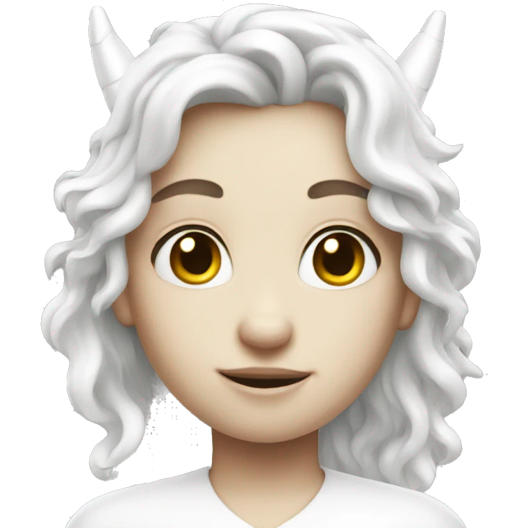 White unicorn angel emoji