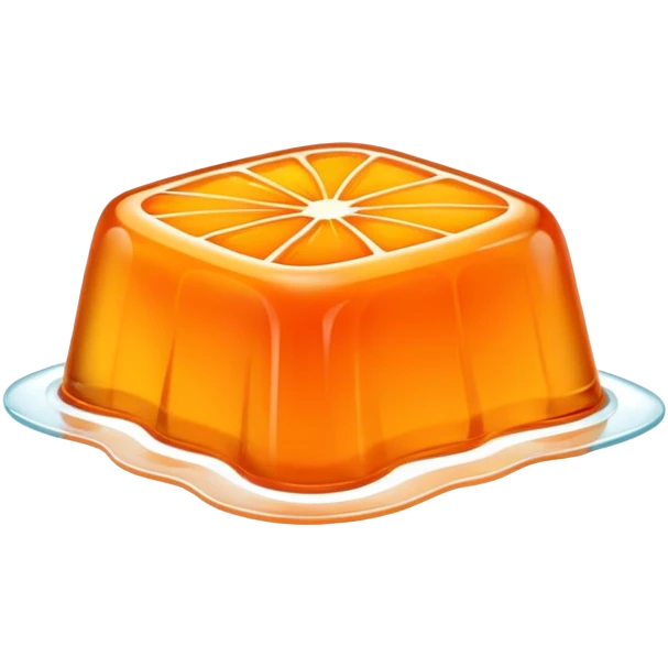 orange jello slice emoji