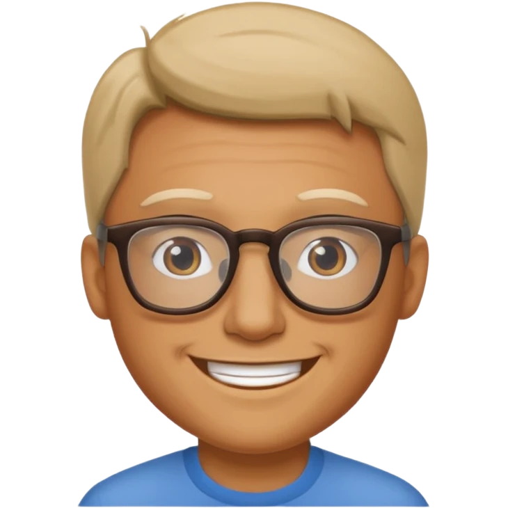 Man with glasses emoji