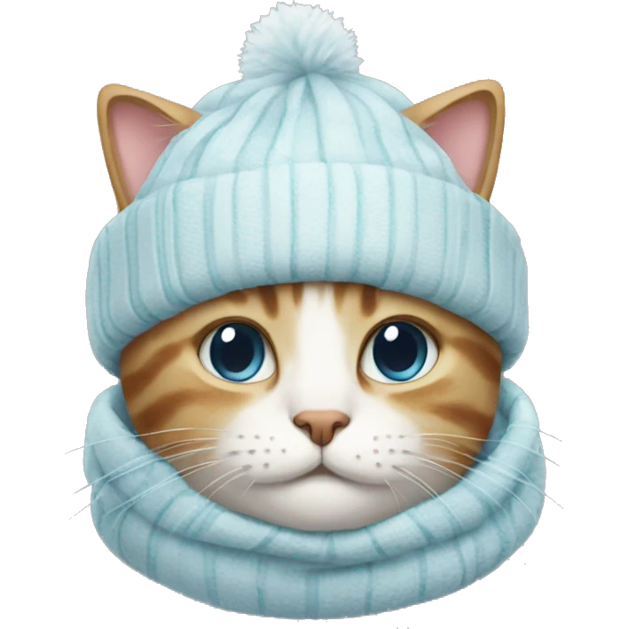 Cat winter emoji