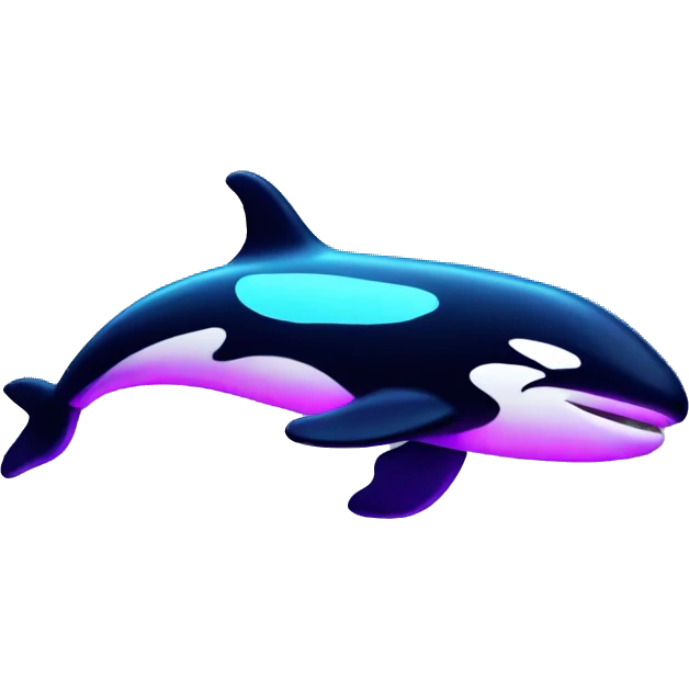 neon orca emoji