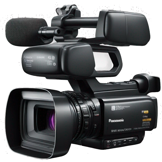 Panasonic camcorder with flip-out screen emoji