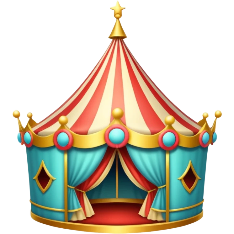crown with circus emoji