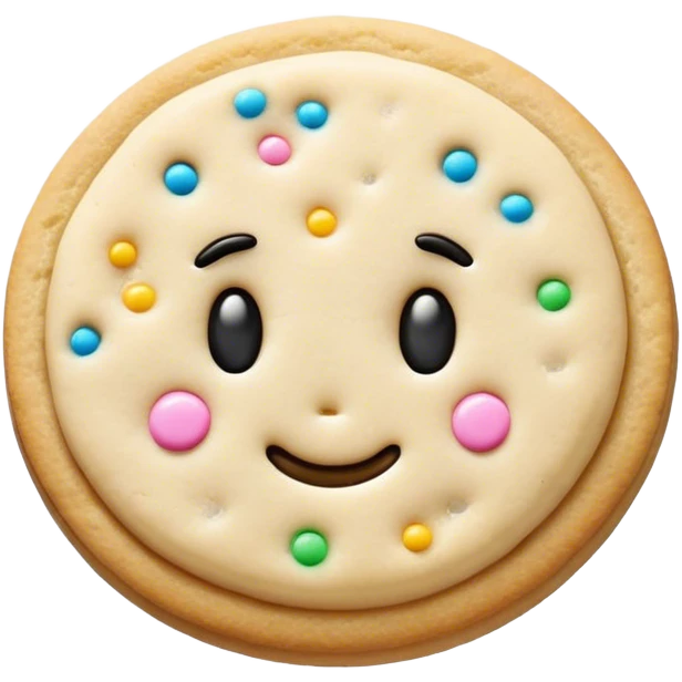 realistic sugar cookie emoji