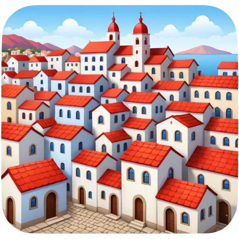 little city and small home emoji