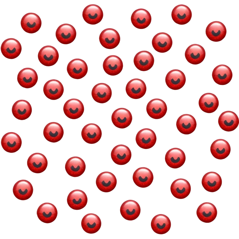 red glitter army emoji