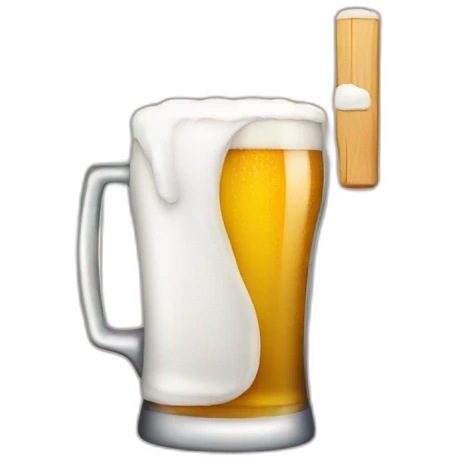 Operating on a beer emoji