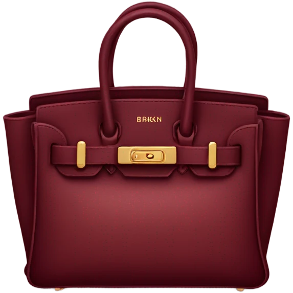 burgundy birkin bag emoji
