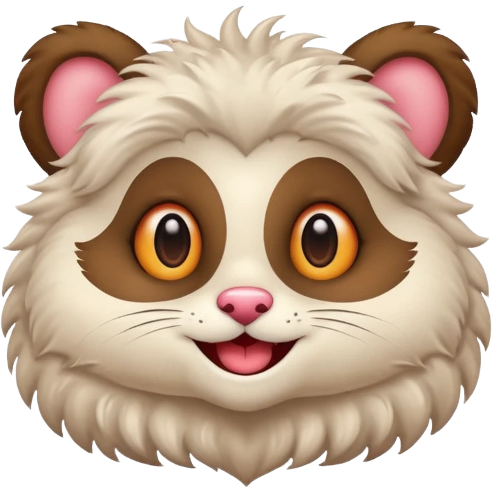 кароче какая то животное и заместь глаза там сердечко 😍 как этот  emoji