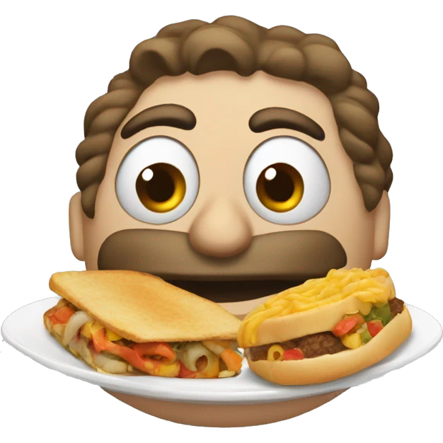 Plato de comida dominicana emoji