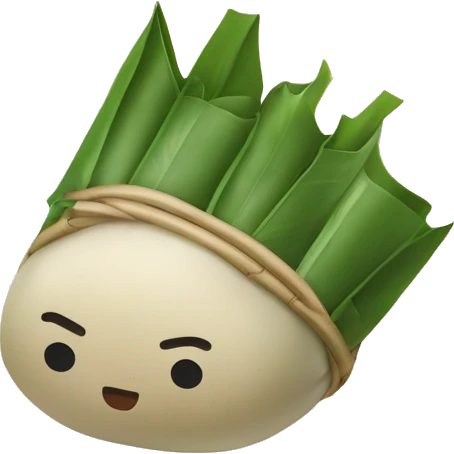  Wrapped Glutinous Rice Dumpling with Bamboo Leaves emoji