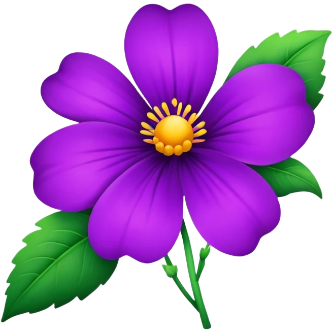 purple flower emoji