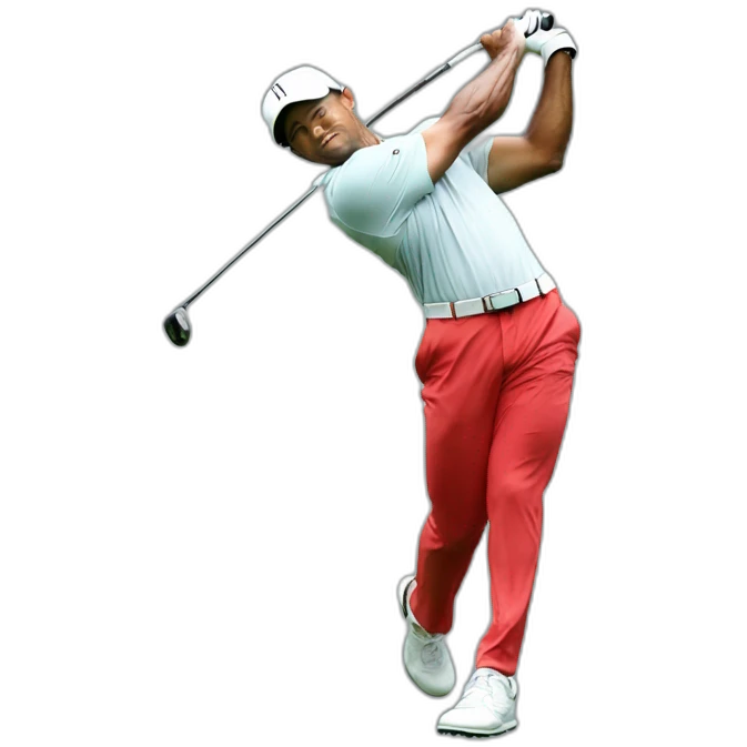 Tiger Woods Swinging emoji