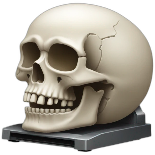 Skull printer emoji