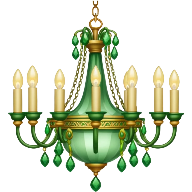 chandelier green emoji
