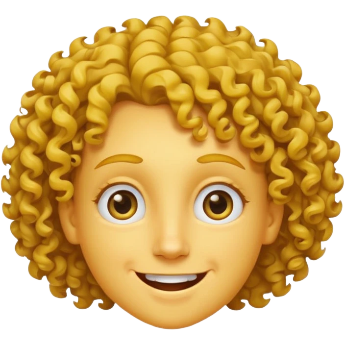 Yellow face curly eyes expressive smile emoji