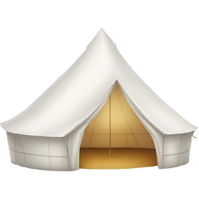 big white tent mysterious inside emoji