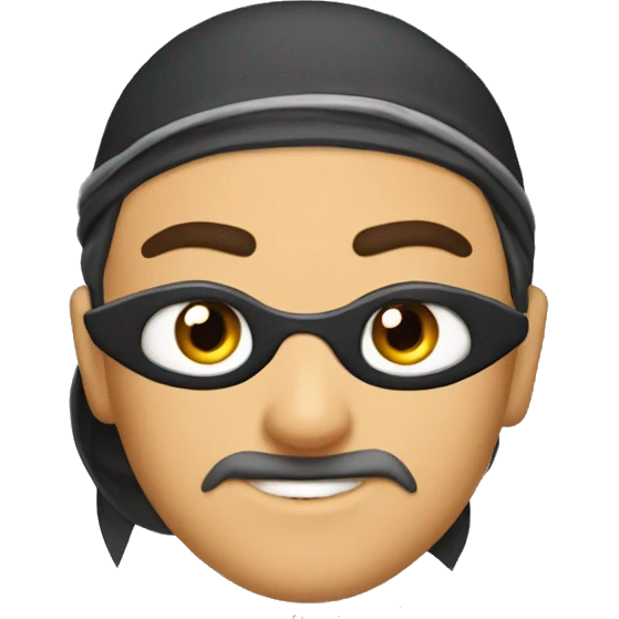 Ninja ojos cafes emoji