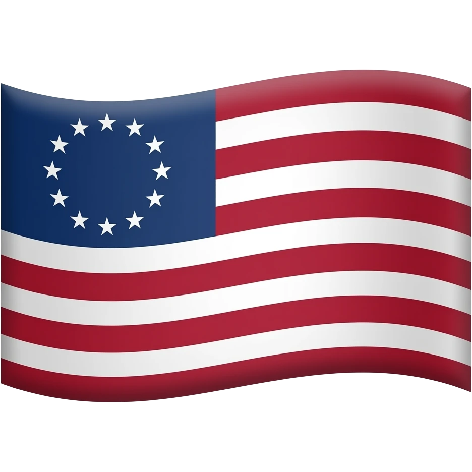 Betsy Ross flag emoji