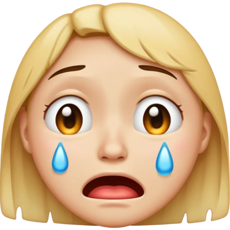 crying face emoji, expressive and clear emoji