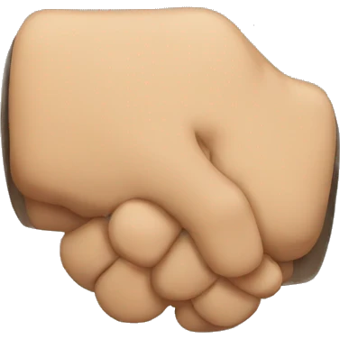 Fistbump done by two friends emoji