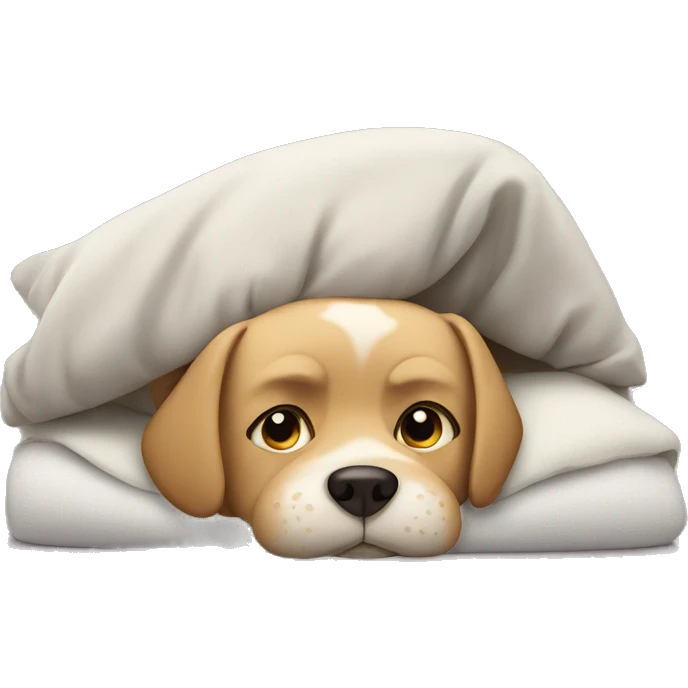 Dog in bed emoji