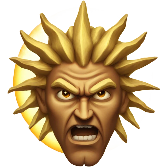 Angry sun god emoji