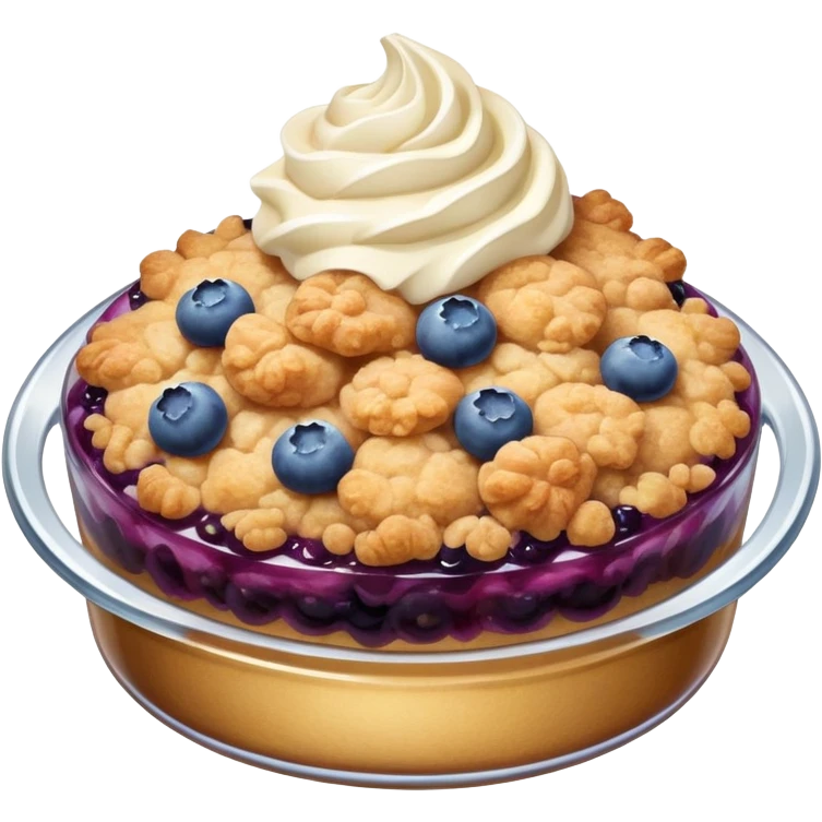 Blueberry crumble emoji