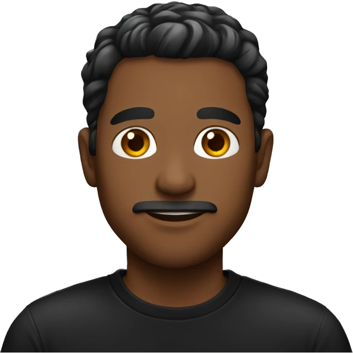 Guy with black shirt emoji