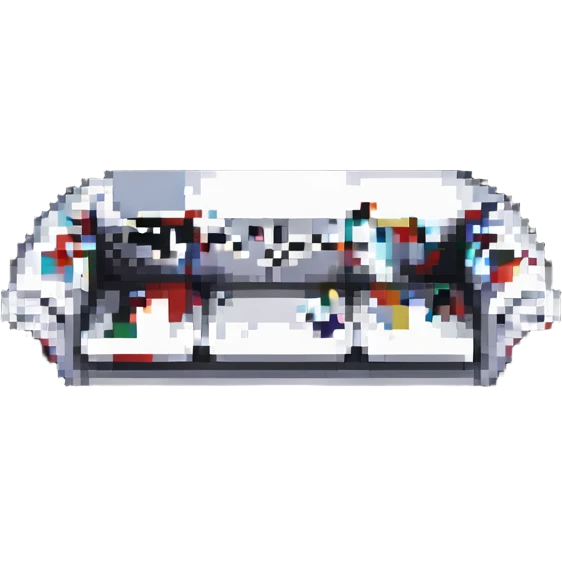 sofa in pixel art style emoji